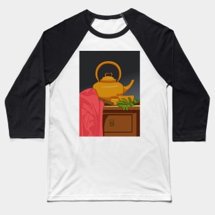 Tea pot illustration Baseball T-Shirt